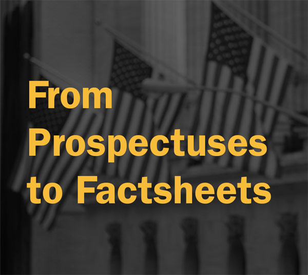 From Prospectuses to Factsheets